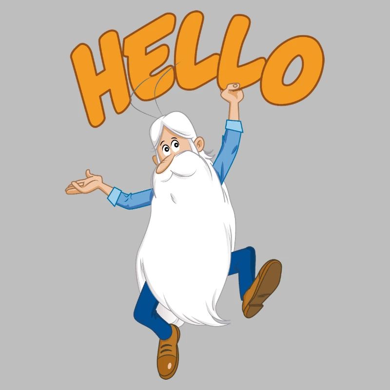 Hello Maestro avec lettrage Hello