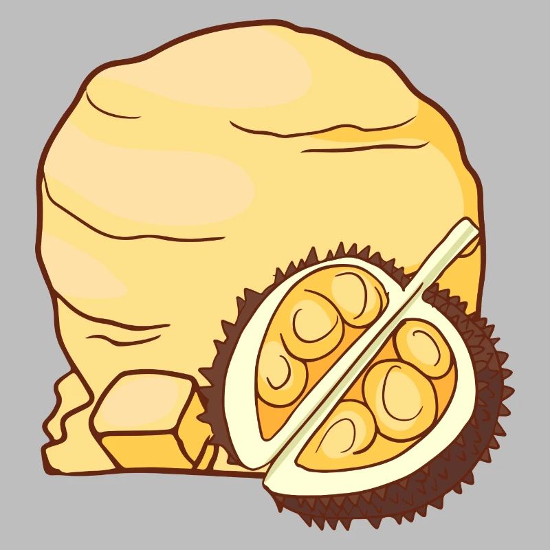Crème glacée Durian crème glacée crème glacée crème glacée crème glacée