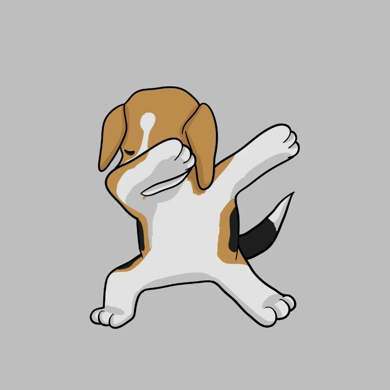 Beagle Dab - dabbing beagle