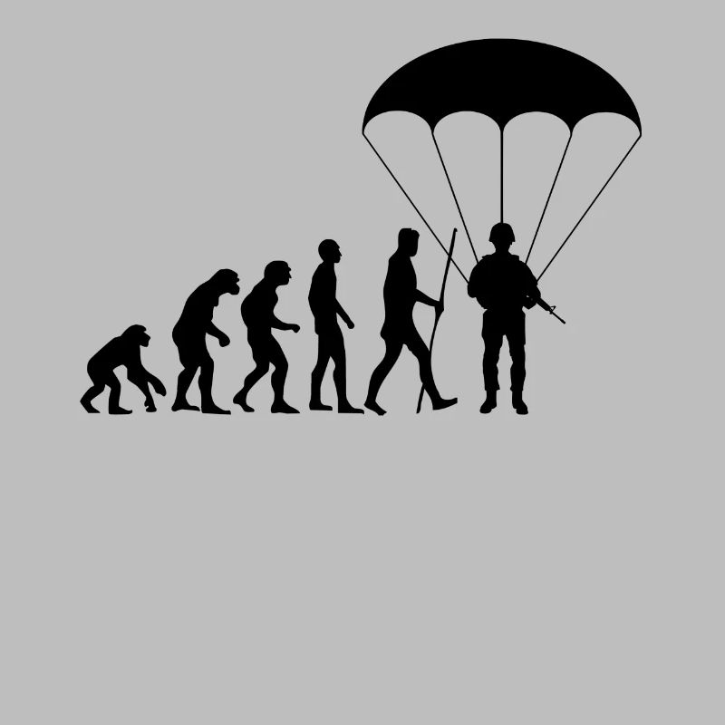 Evolution paratrooper parachutist