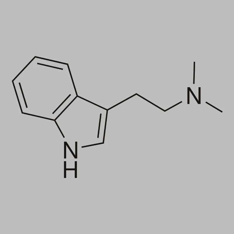 Molécule DMT - noir