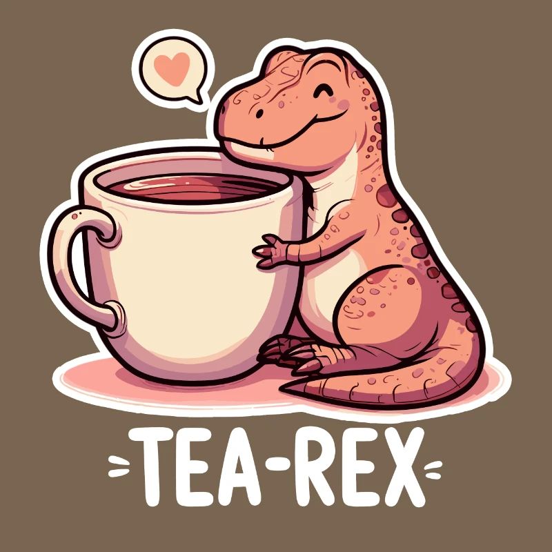 Tea Rex Tea Rex Tea Drinker Gift