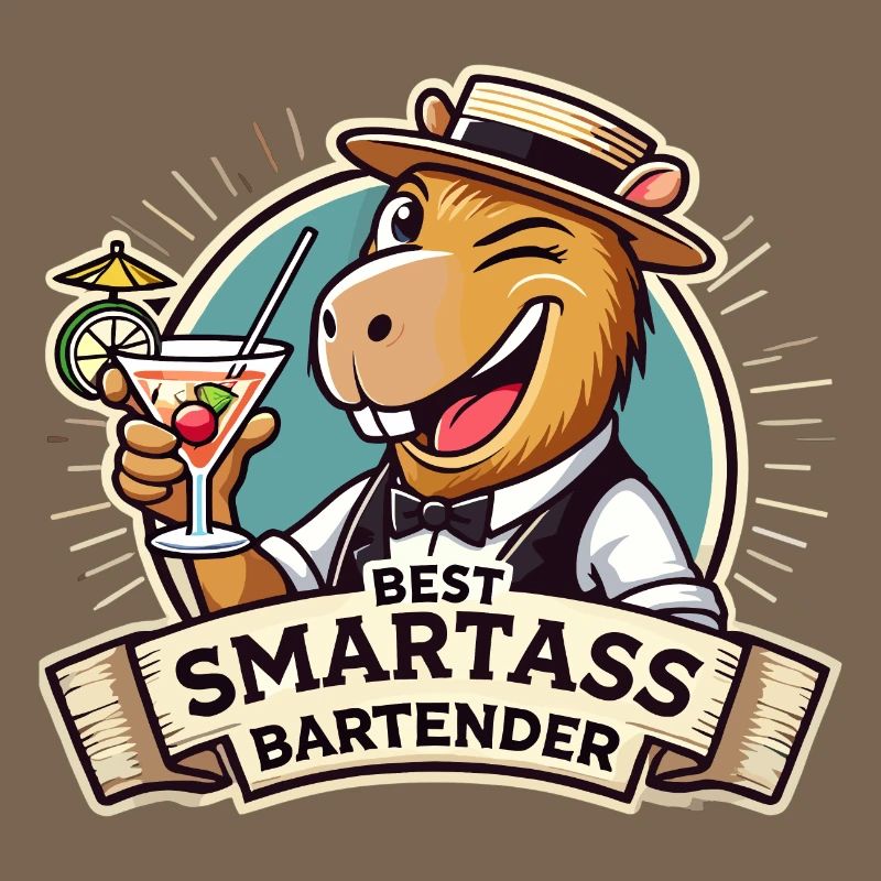 Bartender Bartender Capybara Capy Gift