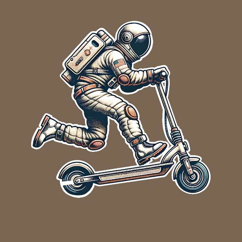E-Scooter E-Roller Astronaut Scooter