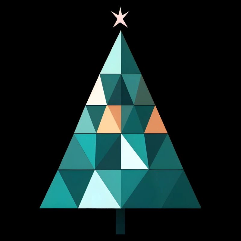 Arbre de Noël polygone Arbre de Noël à Noël