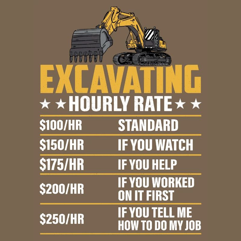 Excavating -Hourly Rate- Excavator Operator