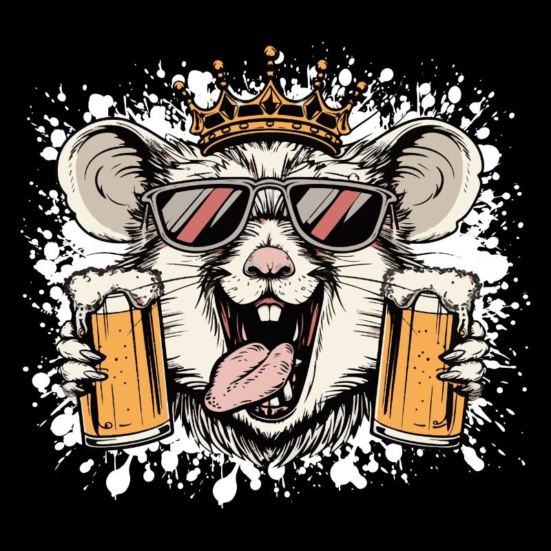 Bière de hamster drôle