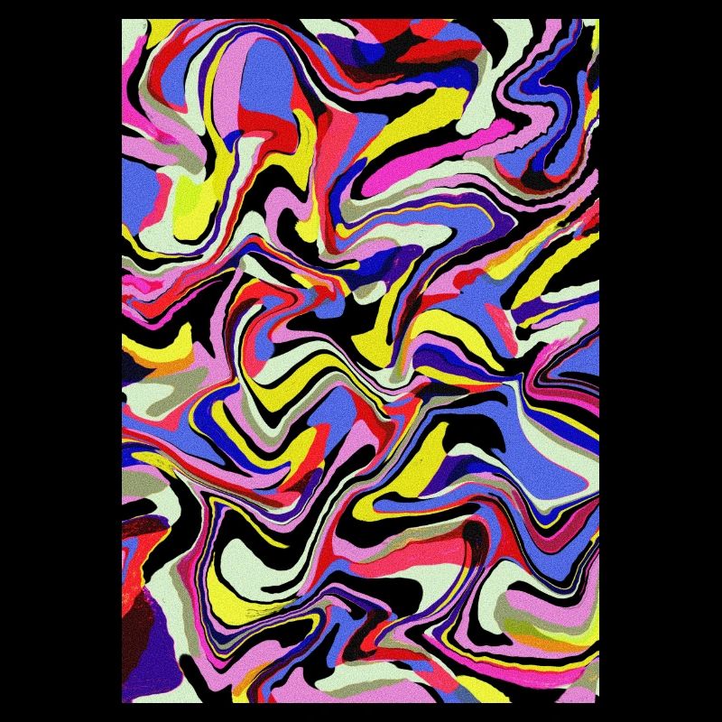 Abstract colorful pattern liquid