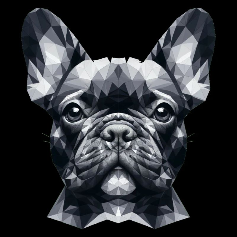 Bouledogue français polygonal