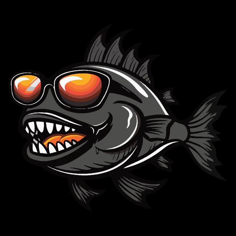 Piranha Poisson Bande dessinée cool