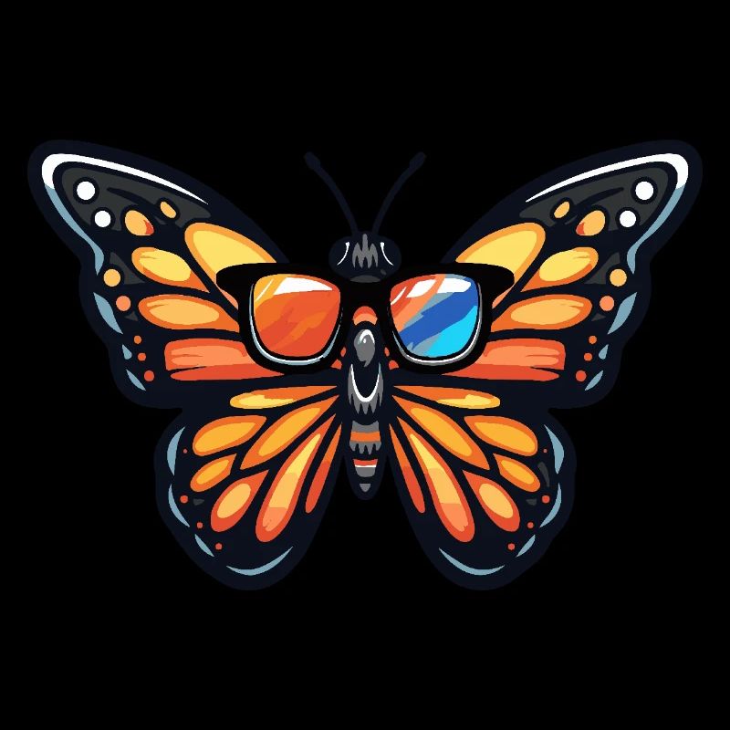 Papillon Bande dessinée cool