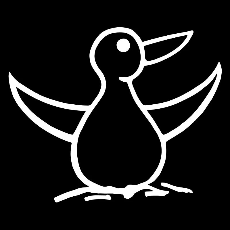 Weißer Pinguin