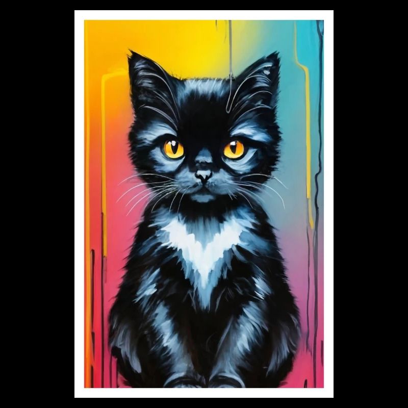 Chat mignon Pop Art Art moderne