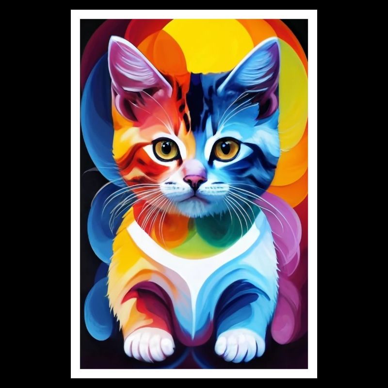 Chat mignon Pop Art Art moderne