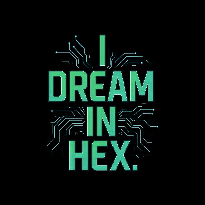 I Dream in Hex - T-shirt Nerdy Coder pour les développeurs