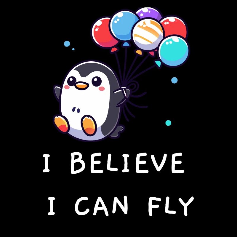 Penguin "I believe I can fly"