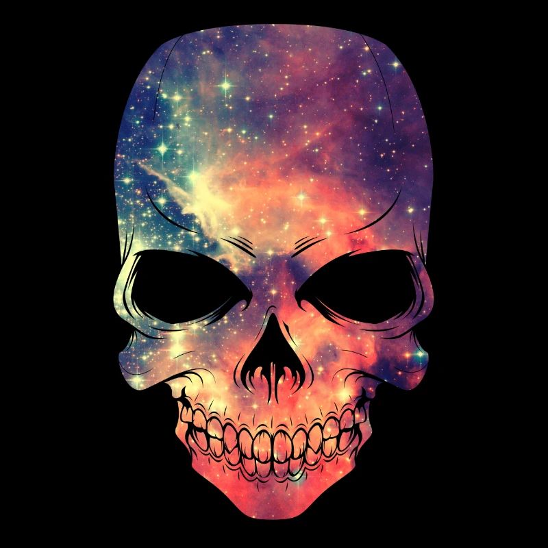 Universe - Space - Galaxy Skull