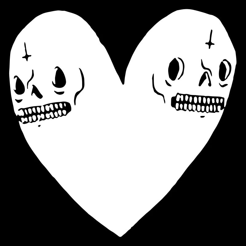 Skull heart