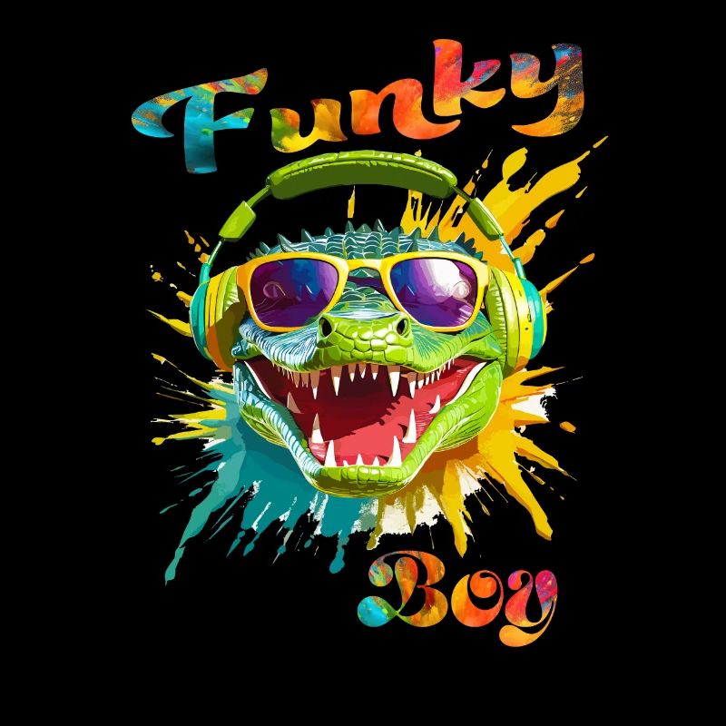 Funky Boy Crocodile