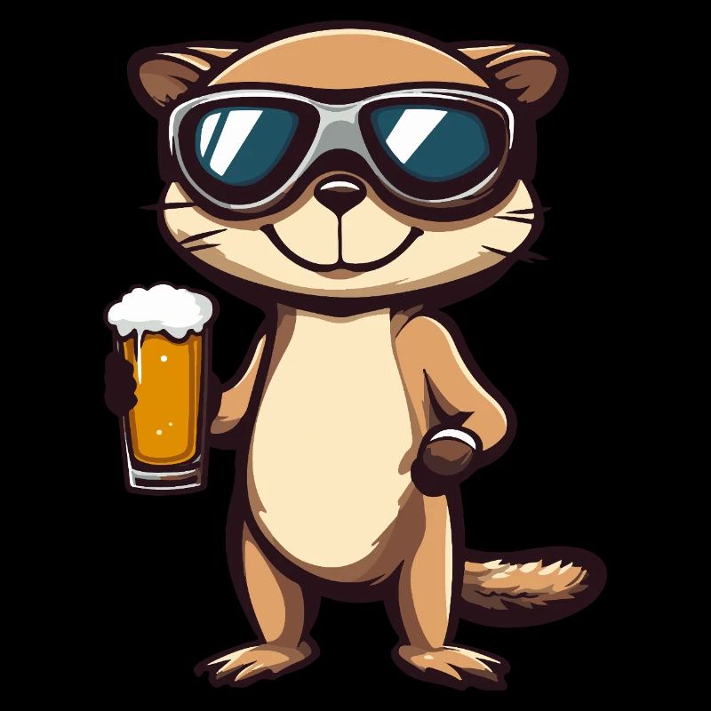 Suricate Après-Ski Bière Bande Dessinée