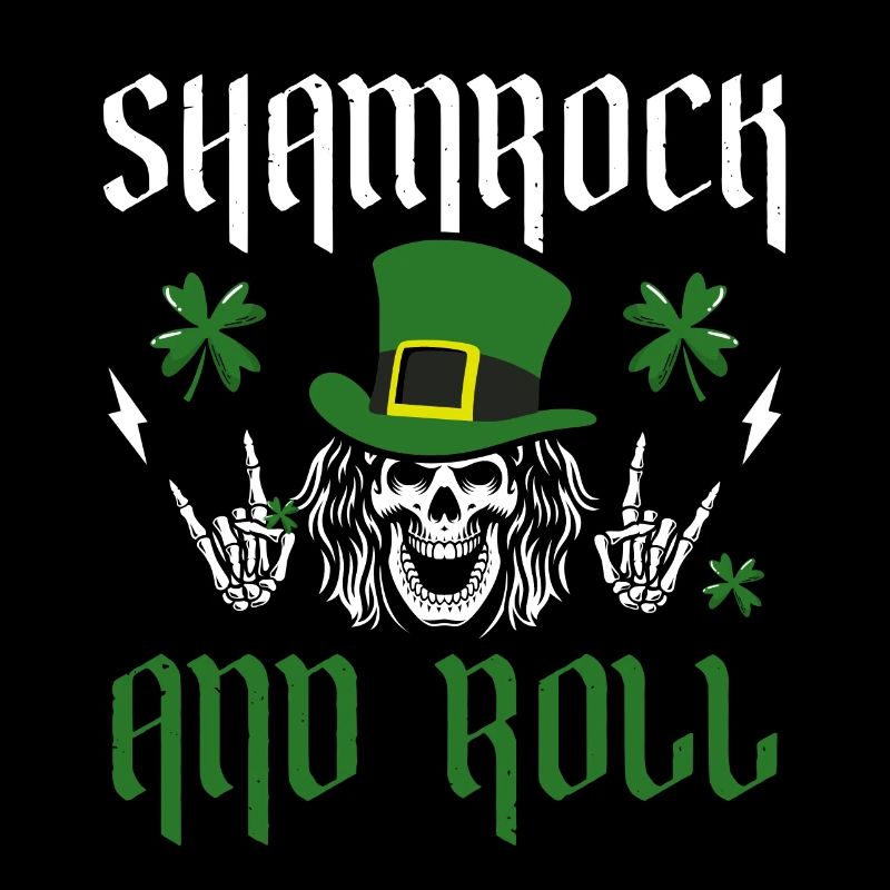 Chapeau de lutin de trèfle et de rouleau St. Patrick