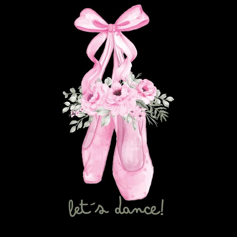 Des chaussures de ballet roses avec des fleurs
