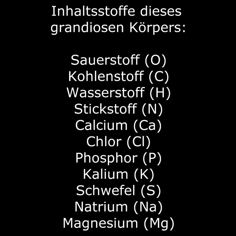 Chemical composition human saying