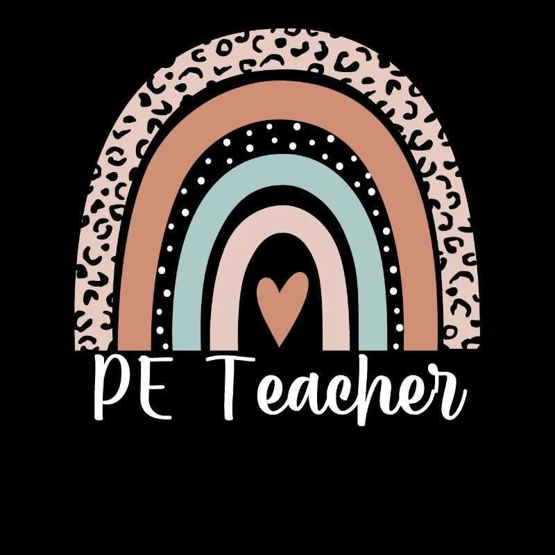 Professeur d’éducation physique Léopard arc-en-ciel Drôle Professeur d’éducation physique