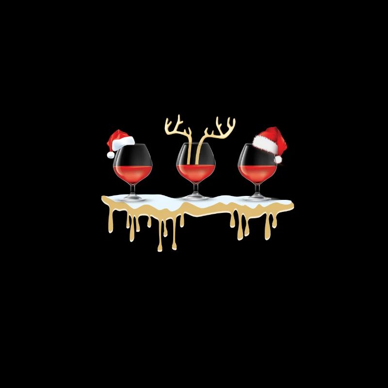 "Festive Spirits wine glasses