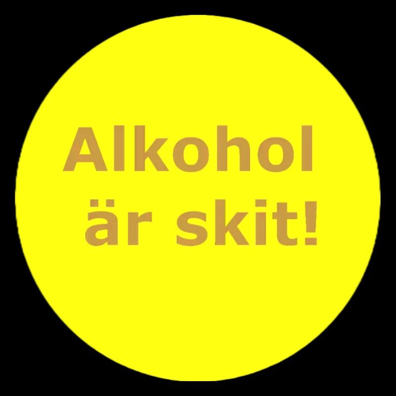 L’alcool, c’est nul (cercle jaune)