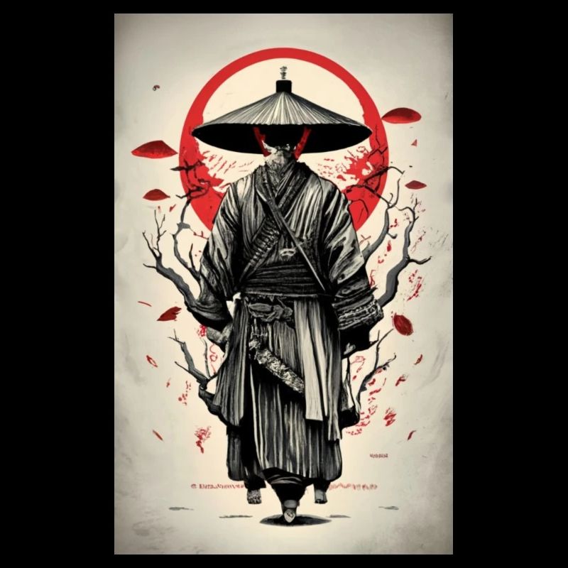 Affiche japonais médiéval