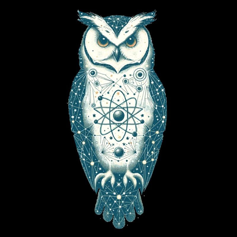 Hibou dans l’espace | L’univers dans la chouette