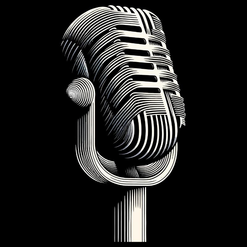 Design élégant du microphone en cadeau