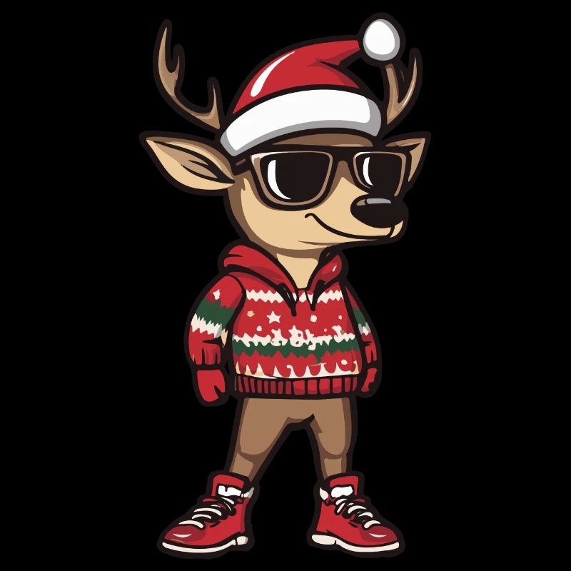 Cerf Noël Cool Noël