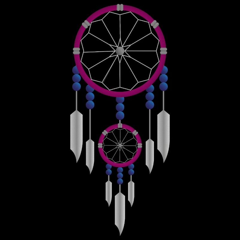 Attrape-rêves violet et bleu
