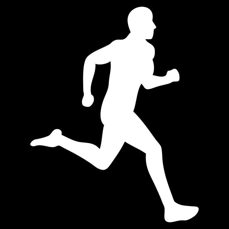 drawing running sprint run runner silhouette