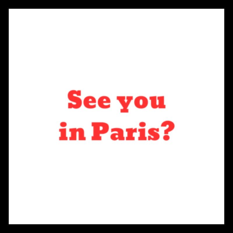 Rendez-vous à Paris ?