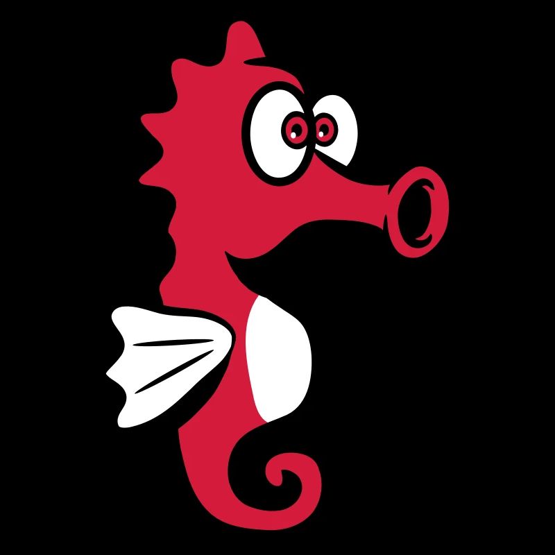 Enfants mignons drôles de hippocampe