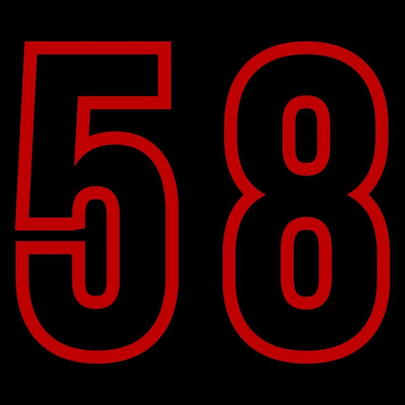 58 Number Years Jersey