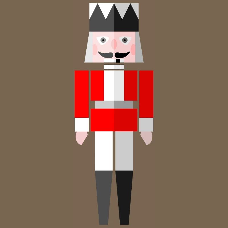Christmas Graphic Nutcracker Red by Cultform
