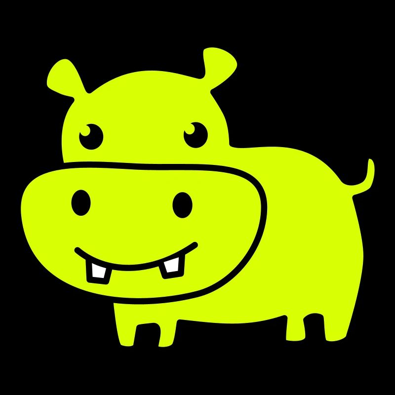 cute hippo color