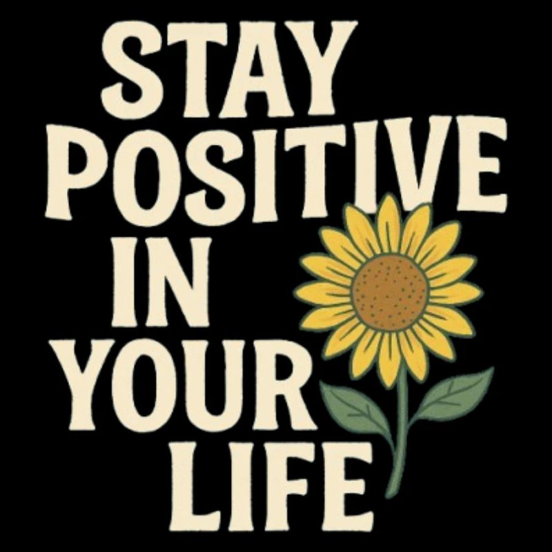 Restez positif Tournesol Vie