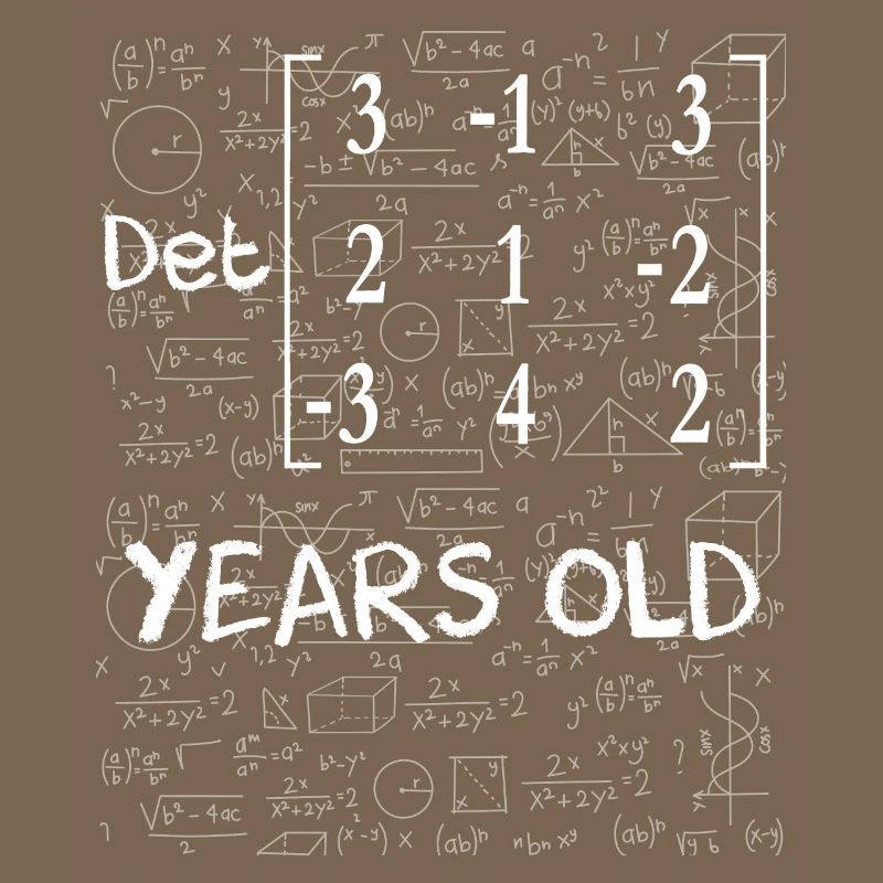 61st birthday 61 years matrix determinant math