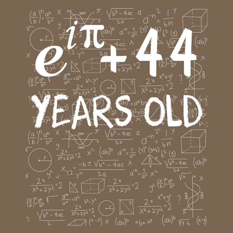 43rd Birthday 43 Years Euler Identity Math Gift