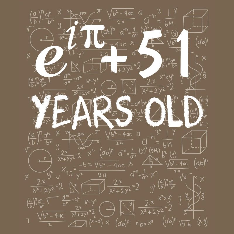 50th birthday 50 years Euler Identity math gift