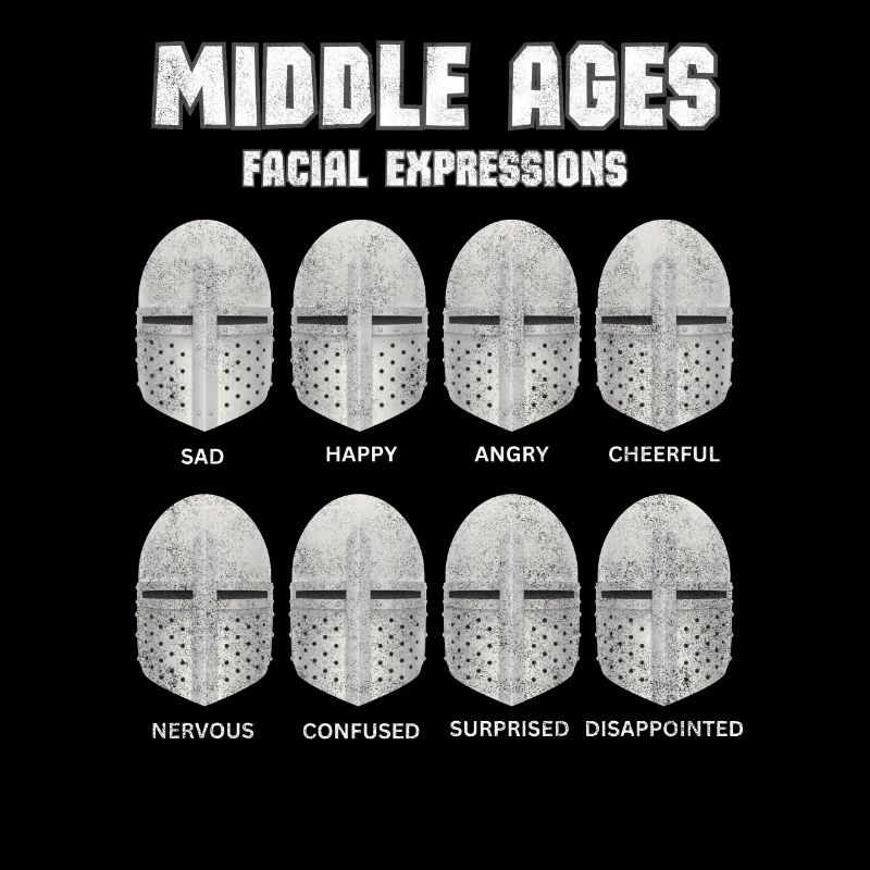 Medieval Knight Faces Emotions