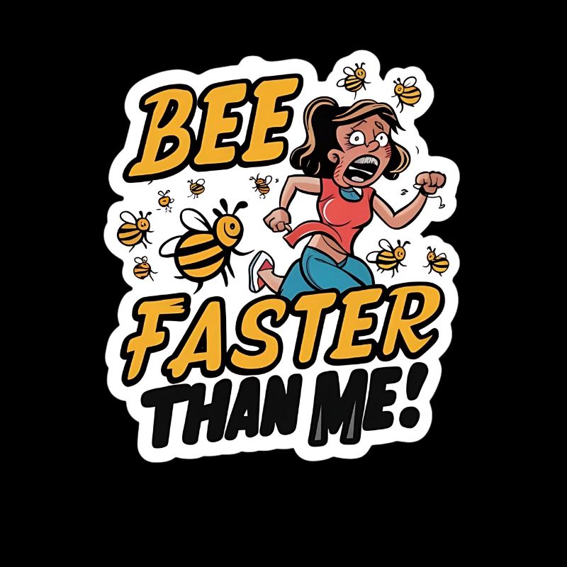 Bee Bees Marathon Runner Joke Qoute
