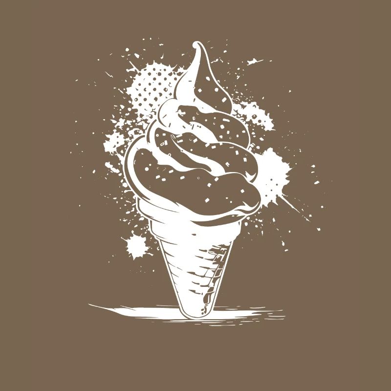 Cornet de crème glacée Dessin