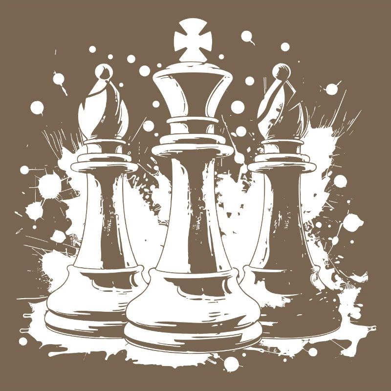 Chess bishop and king
