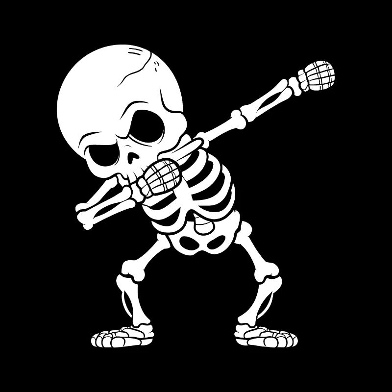 Halloween Dabbing Skeleton Funny Spooky Gift